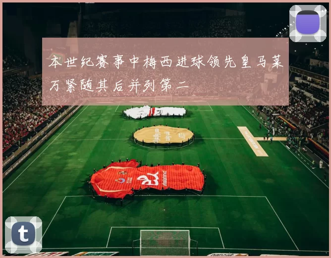 本世纪赛事中梅西进球领先皇马莱万紧随其后并列第二