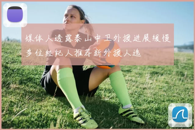 媒体人透露泰山中卫外援进展缓慢多位经纪人推荐新外援人选